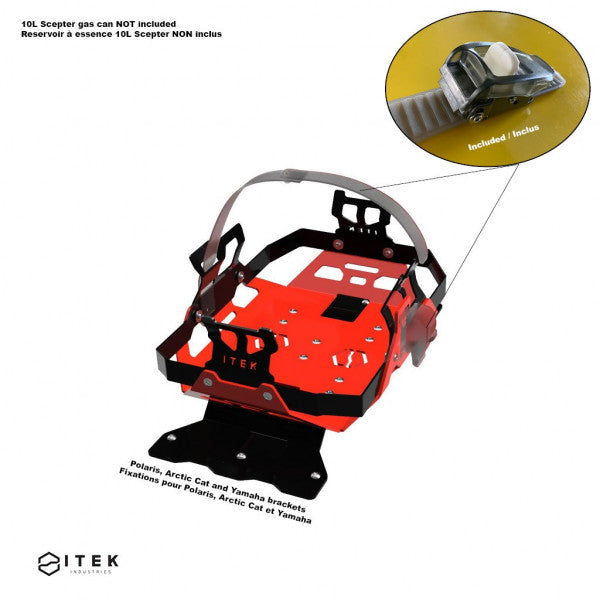 Arctic Cat et Yamaha - Support de réservoir à essence