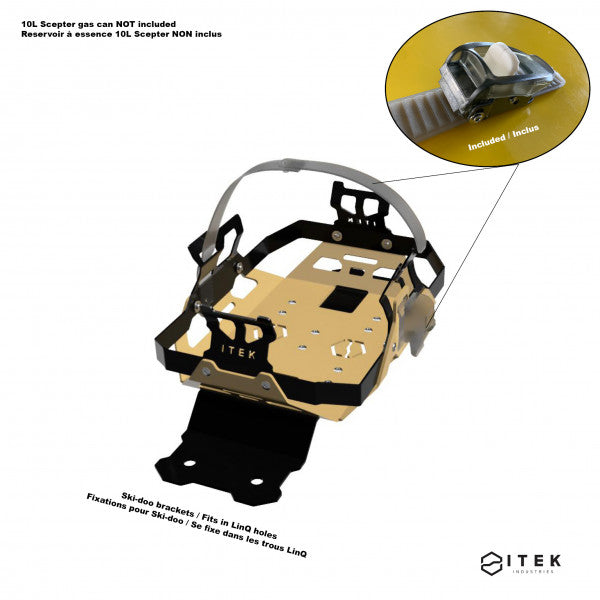 Ski-doo - Support de réservoir à essence