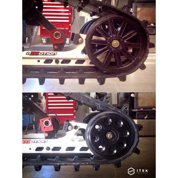 Ensemble grandes roues en plastique/caoutchouc