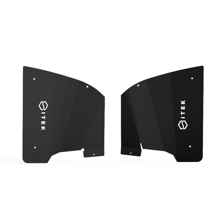 Rendu 3D des protections de garde-boue intérieures Itek pour Polaris Ranger 1000 de l'ensemble complet