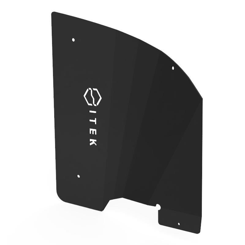 Rendu 3D des protections de garde-boue intérieures Itek pour Polaris Ranger 1000 du côté gauche