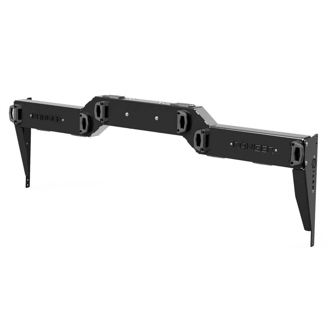 Rendu 3D de l’adaptateur LinQ de cabine Itek pour Polaris Ranger 1000 en couleur noir