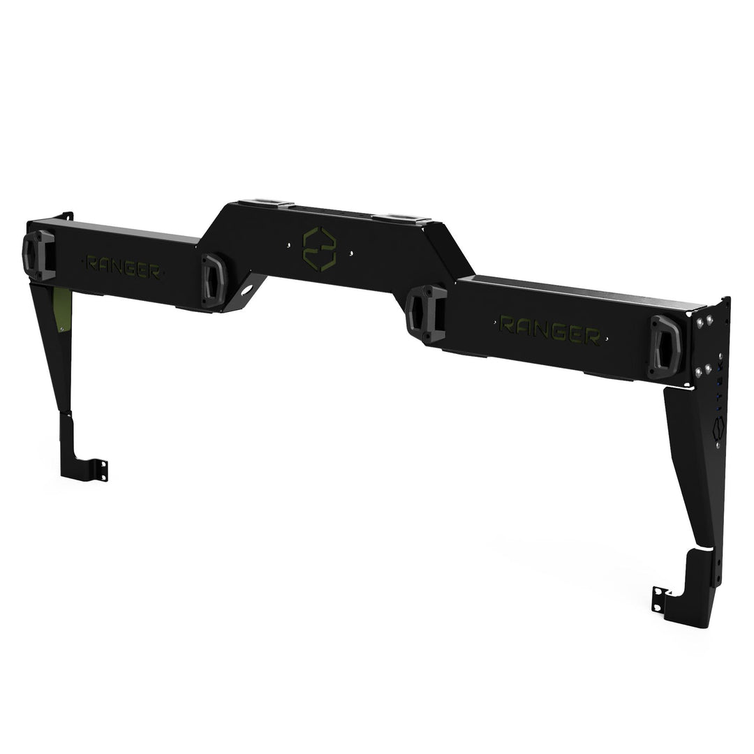 Rendu 3D de l’adaptateur LinQ de cabine Itek pour Polaris Ranger 570 Midsize en couleur sage green