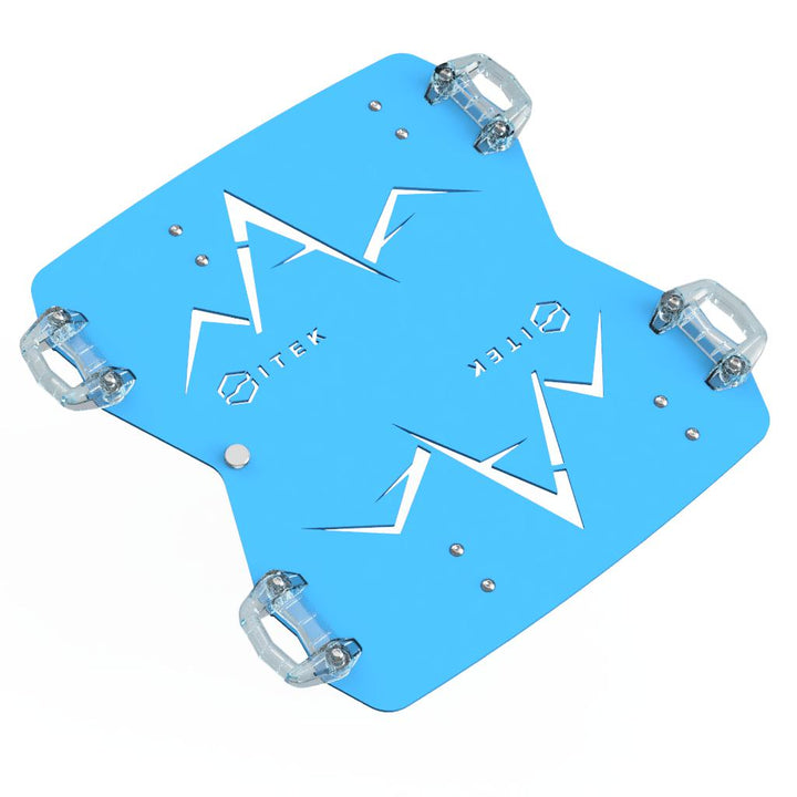 Adaptateur Milwaukee Packout vers Ski-Doo LinQ double en aluminium pour motoneige bleu Ciel