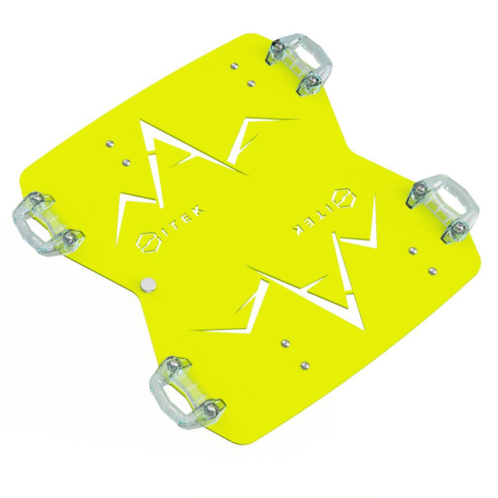 Adaptateur Milwaukee Packout vers Ski-Doo LinQ double en aluminium pour motoneige Lime Squeeze