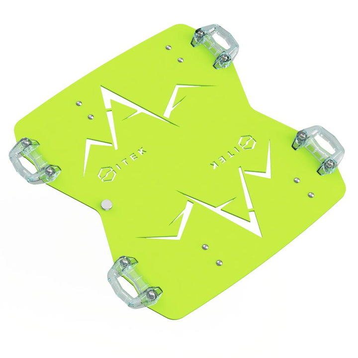 Adaptateur Milwaukee Packout vers Ski-Doo LinQ double en aluminium pour motoneige Vert Mante