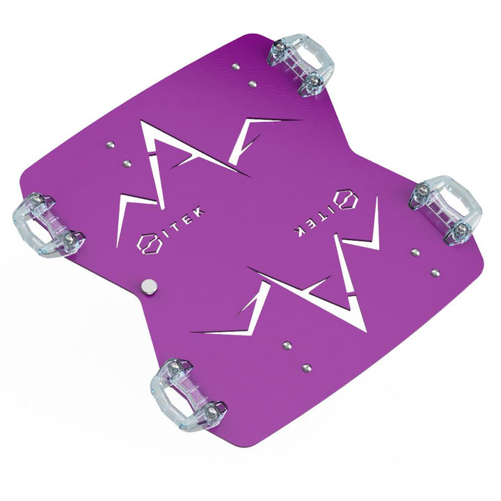 Adaptateur Milwaukee Packout vers Ski-Doo LinQ double en aluminium pour motoneige violet