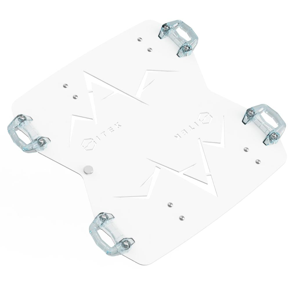 Adaptateur Milwaukee Packout vers Ski-Doo LinQ double en aluminium pour motoneige blanc