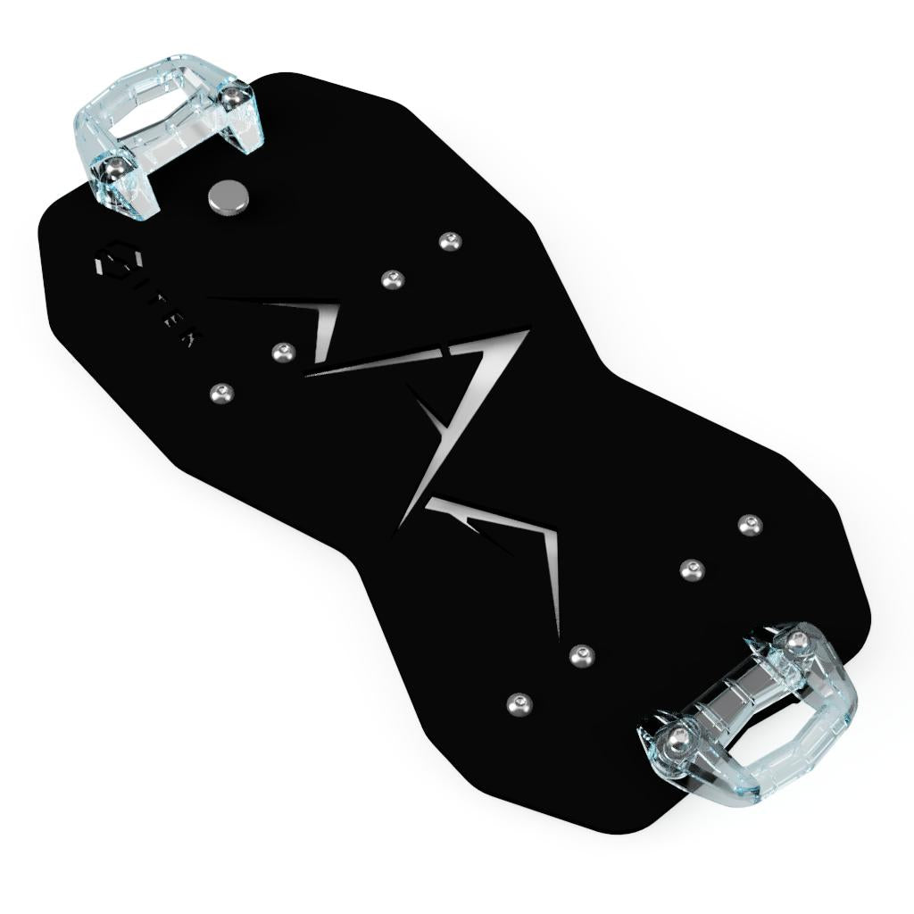 Adaptateur Milwaukee Packout vers LinQ simple permettant l’installation d’un accessoire Ski-Doo LinQ 16 pouces sur une boîte Packout noir