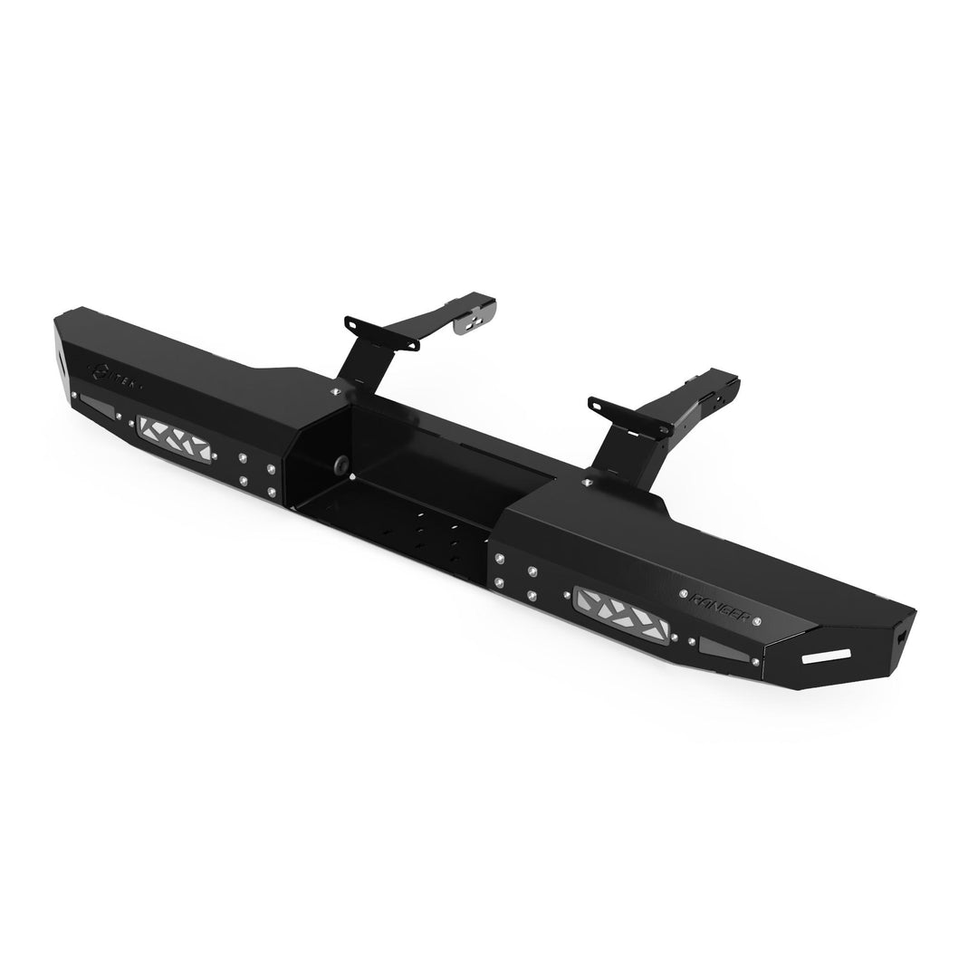 Vue 3D du pare-chocs arrière pour Polaris Ranger en couleur stealth gray