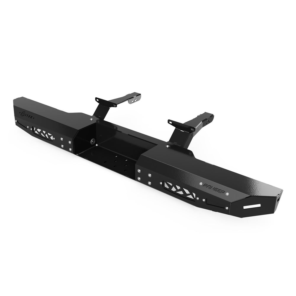 Vue 3D du pare-chocs arrière pour Polaris Ranger en couleur noir