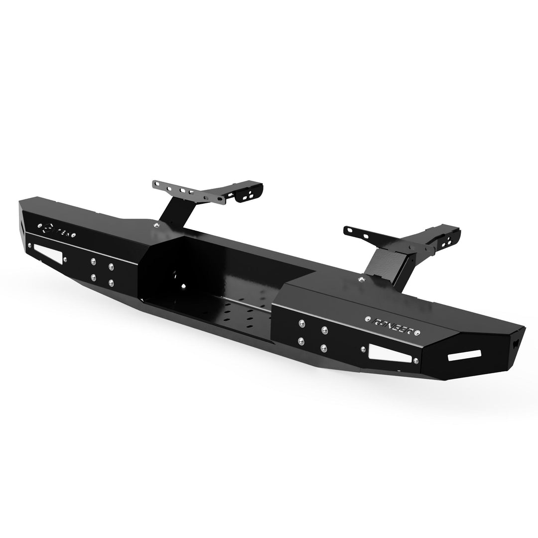 Vue 3D du pare-chocs arrière pour Polaris Ranger 570 midsize en couleur blanc