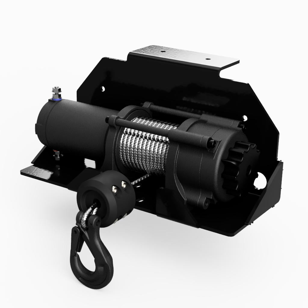 Rendu 3D de Support de treuil arrière cabine pour Polaris Ranger